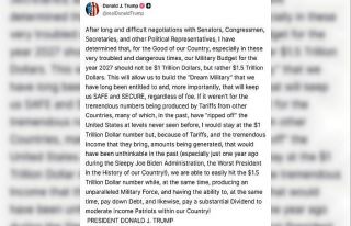 ABD Başkanı Trump: "2027 savunma bütçemizin...