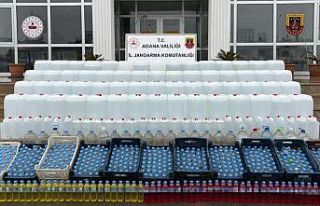 Adana’da 2 bin 495 litre sahte alkol ele geçirildi