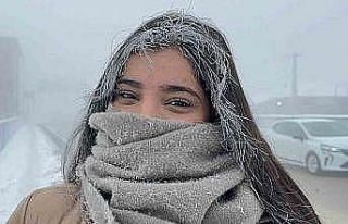 Ağrı’da termometreler eksi 24’ü gösterdi