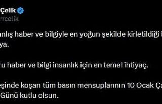 AK Parti Sözcüsü Çelik’ten 10 Ocak Çalışan...