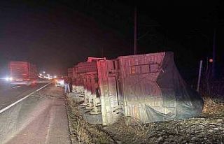 Alkollü tır sürücüsü trafik güvenliğini tehlikeye...