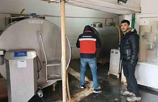 Altıntaş’ta süt soğutma tankları denetlendi