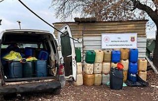 Antalya’da 2 bin 350 litre kaçak akaryakıt ele...
