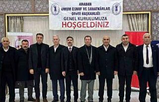 Araban’da esnaf odası başkanı Ahmet Karakuş...