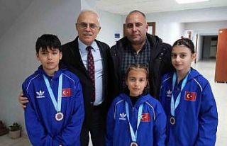 Arslantürk başarılı sporcuları ağırladı