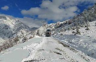 Artvin’de kar yağışı nedeniyle 34 köy yolu...
