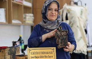 Bakanlıktan sanatçı belgesi alan usta, çit baskıyı...