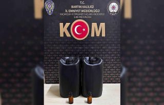 Bartın’da 10 litre etil alkol ele geçirildi