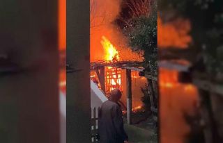Bartın’da odunluk yangını paniğe neden oldu