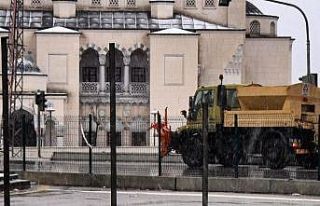 Başkentte kar ve karla karışık yağmur etkili...