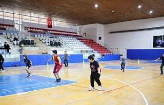 Bilecik’te basketbol spor okulları antrenmanları...