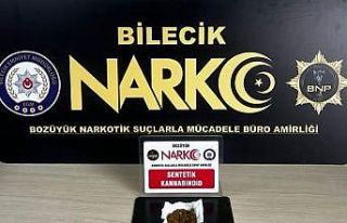 Bilecik’te sentetik kannabinoid ele geçirildi