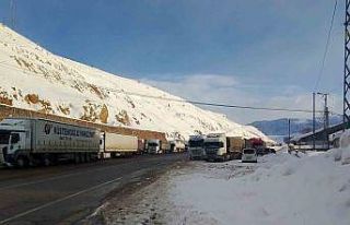 Bingöl-Erzurum kara yolu ağır tonajlı araç trafiğine...