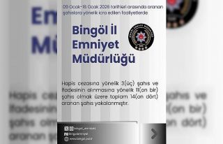 Bingöl’de 14 aranan şahıs yakalandı