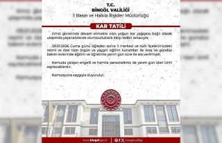 Bingöl’de eğitime ara