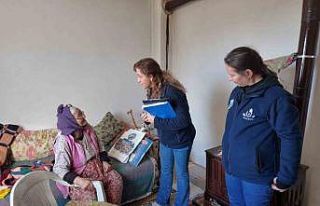 Bozdoğan Belediyesi, bakıma muhtaç vatandaşları...