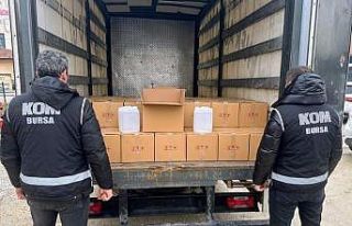 Bursa’da 1000 litre sahte alkol ele geçirildi