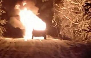 Bursa’da alev alev yanan cip hurdaya döndü