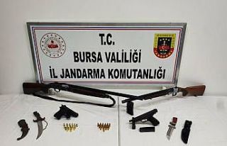 Bursa’da silah operasyonu: 2 gözaltı