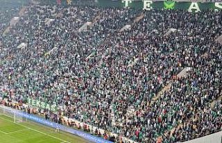 Bursaspor taraftarı tribüne uzak kaldı