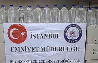 Büyükçekmece’de sahte alkol operasyonu