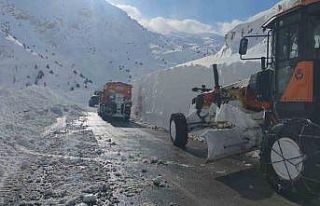 Çığ bölgesinde çalışan greyder şarampole yuvarlandı:...