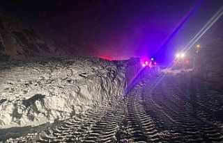 Çığın düştüğü Erzincan-Sivas kara yolu ulaşıma...