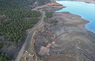 Çomar Barajı’nın çehresi değişmeye devam ediyor