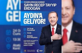 Cumhurbaşkanı Erdoğan Aydın’a geliyor
