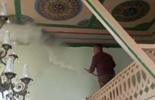 Darende’de camide korkutan yangın