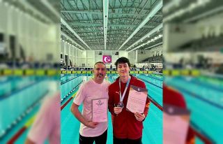 Denizlili sporcu yüzmede üç Türkiye rekoru kırdı