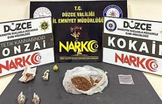 Düzce’de uyuşturucu operasyonu: 3 şüpheli adliyeye...