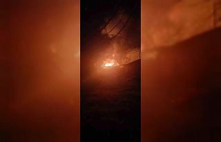 Edirne’de ev yangınına bahçe hortumuyla ilk müdahale