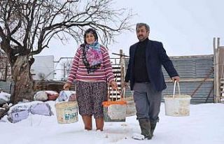 Elazığ’da besicilerin kış mesaisi