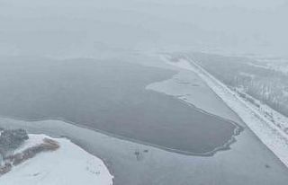 Elazığ’da Cip Baraj Gölü’nün bazı kısımları...