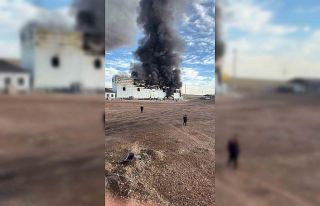 Elektrik üretim tesisinde yangın