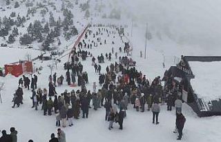 Ergan Kayak Merkezi sömestirde doldu taştı