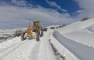 Erzincan’da kardan kapanan köy yolları yeniden...