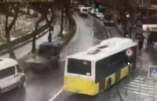 Esenler’de otoparka dalan İETT otobüsünün altında...