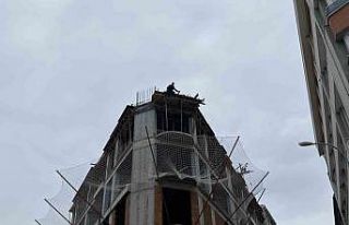 Eskişehir’de panik anları: İnşaatın 8’inci...