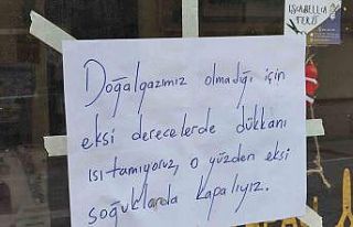Esnaf, soğuk günlerde ısıtamadığı dükkanını...