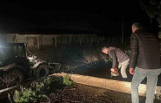 Fırtına mezarlıkta ağaçları devirdi, belediye...