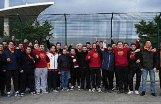 Galatasaraylı taraftarlar Süper Kupa finali için...
