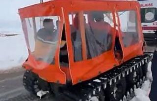 Gaziantep’te düşük riski olan hamile kadın paletli...