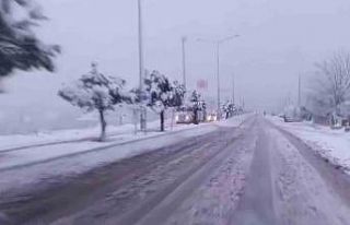 Gölbaşı ilçesinde yoğun kar yağışı