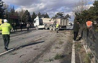 Görenleri pes dedirten kazada tır ağaçları ezip...
