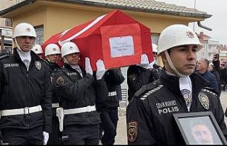 Görev şehidi polis memuru Fatih Oral son yolculuğuna...