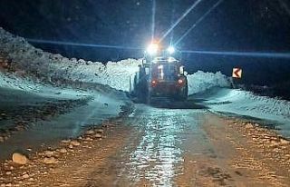 Gümüşhane’de Yağmurdere karayoluna çığ düştü