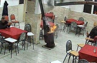 Güzel kokması için sobaya dökülen kolonya ortalığı...