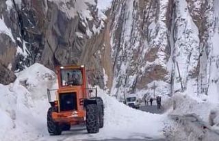 Hakkari-Yüksekova kara yoluna çığ düştü